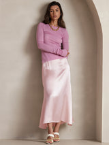 [Pink] SilkSilky  Skirt 006