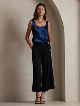 [Dark Blue] SilkSilky  Sleeveless Camisole Top 006