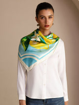 [Blue Lemon] SilkSilky Scarf 003