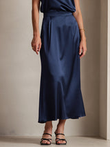 [Dark Blue] SilkSilky  Skirt 001