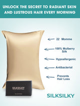 [Beige] SilkSilky  22Momme Pure Silk Pillowcase 003