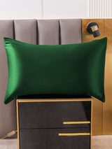[Dark Green] SilkSilky  22Momme Pure Silk Pillowcase 001