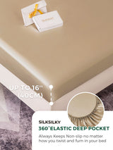 [Beige] SilkSilky  19Momme Bedding Set 004