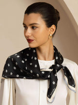 [Black] SilkSilky  Scarf 002