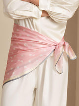 [Pink] SilkSilky  Scarf 004