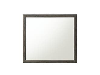 Acme Elettra Mirror In Antique Walnut