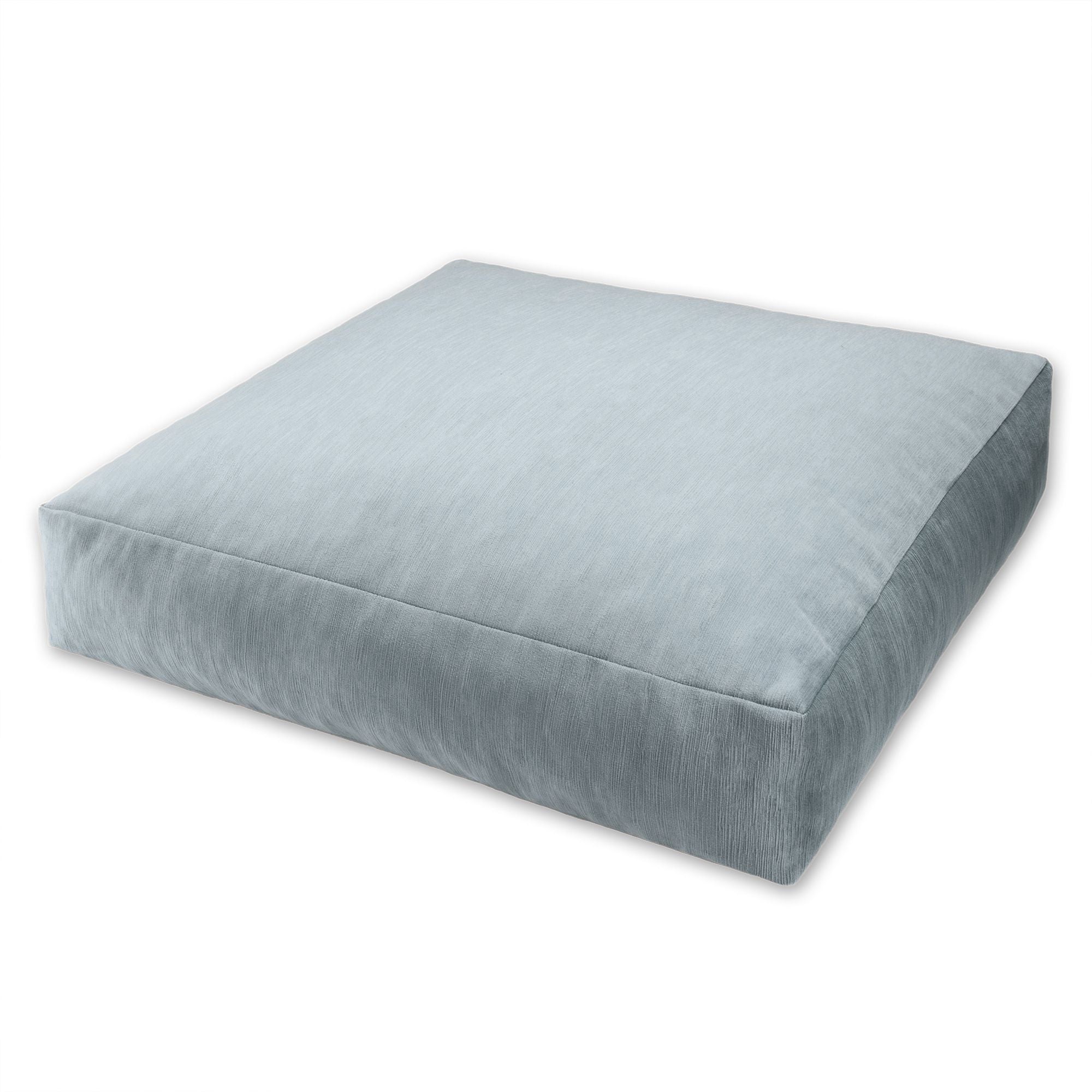 Jaxx Brio Large Dcor Floor Pillow / Meditation Yoga Cushion, Plush Microvelvet, Ice