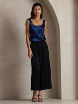 [Dark Blue] SilkSilky  Sleeveless Camisole Top 007