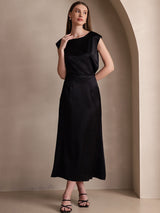 [Black] SilkSilky  Skirt 006