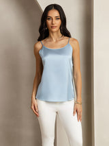 [Grayish Blue] SilkSilky  Spaghetti Strap Camisole Top 004