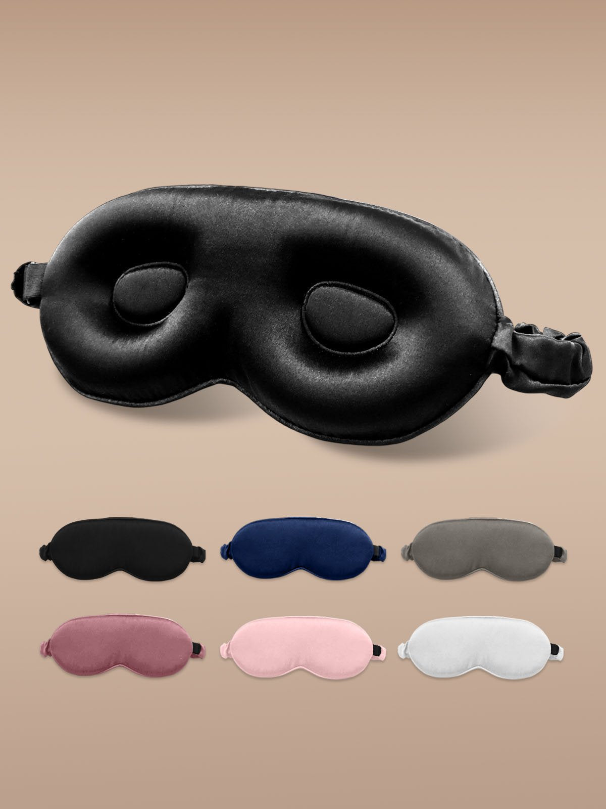 [Black] SilkSilky  22Momme Eye Mask 001