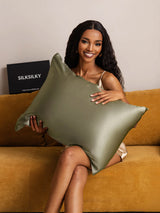[Olive Green] SilkSilky  22Momme Pillowcase 004