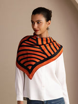 [Orange Arcs] SilkSilky  Scarf 004