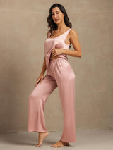 [Peach Skin] SilkSilky  Sleeveless Women's Pajamas 003