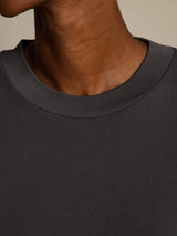 [Gray] SilkSilky  Half Sleeve Crew Neck Women's T-Shirt 004