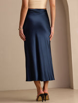 [Dark Blue] SilkSilky  Skirt 002