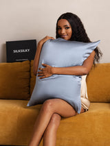 [Grayish Blue] SilkSilky  22Momme Pure Silk Pillowcase 006