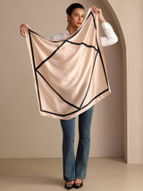 [Beige Square] SilkSilky  Scarf 005