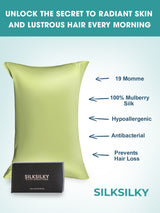 [Mint Green] SilkSilky  19Momme Pure Silk Pillowcase 002