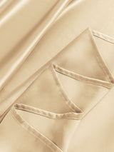 [Beige] SilkSilky  22Momme Pure Silk Bedding Set 006,