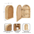 Ori Rattan Arch Wall Cabinet