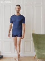 SilkSilky  Short Sleeve Crew Neck Men's T-Shirt video 001