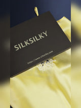 SilkSilky  Spaghetti Strap V Neck Nightgown video 001