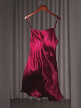 SilkSilky  Spaghetti Strap Cowl Neck Dress video 001