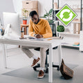 Ecotex Enhanced Polymer Rectangular Chair Mat for Hard Floors - 48 x 51